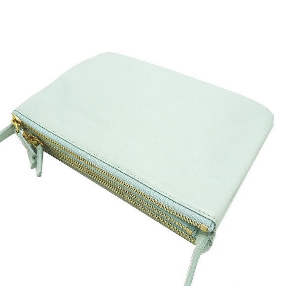 Celine Trio Small Shoulder Bag Leather Mint - Picture 4 of 9